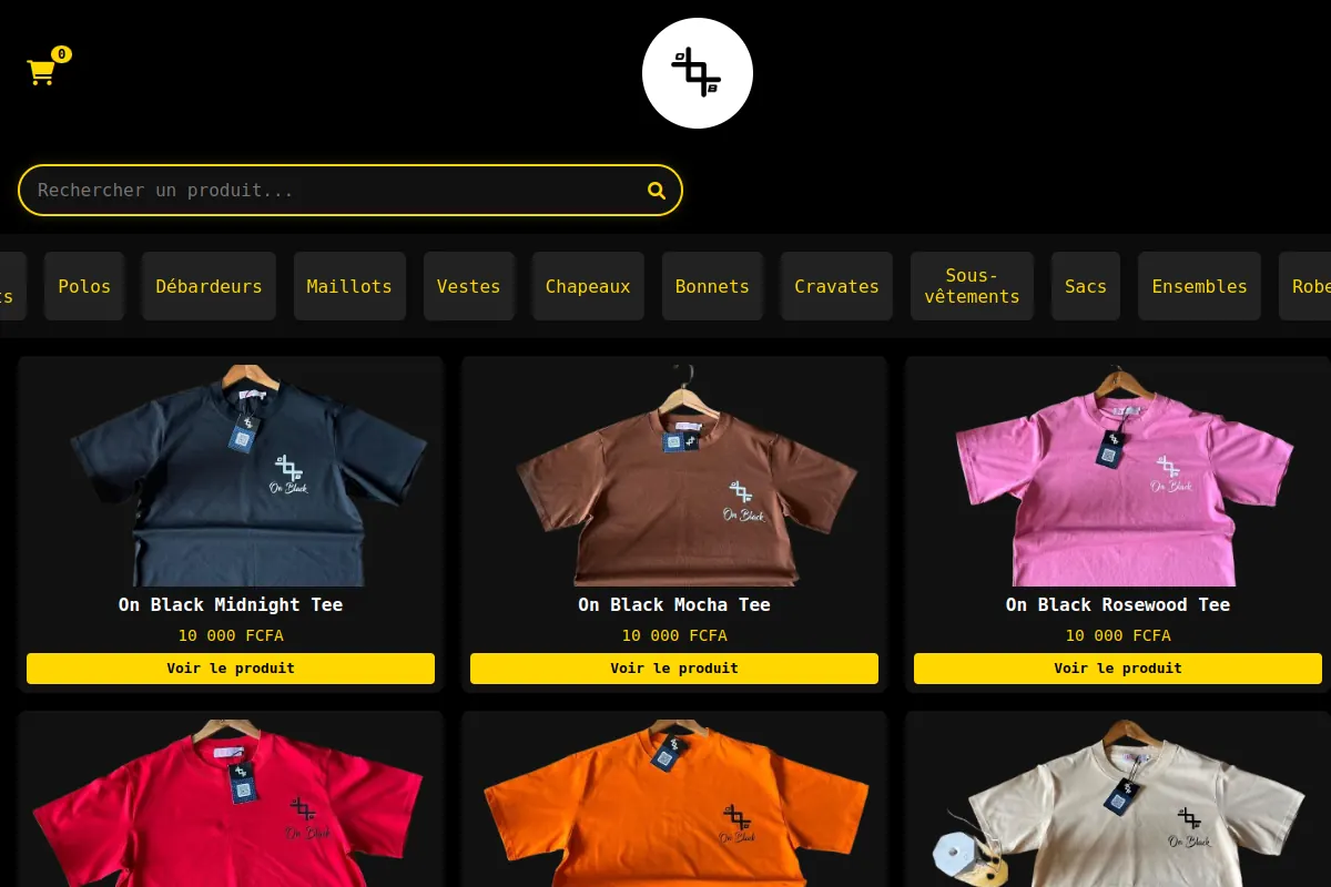 Aperçu de la boutique On Black Streetwear